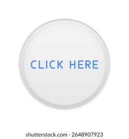 Round CTA button with text: Click here.