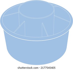 Diseño vectorial de secado de cubertería redonda