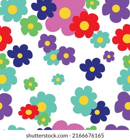 round daisies of different color