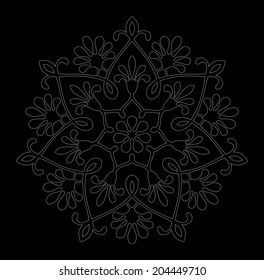 Round decor. Mandala. Vector Illustration.