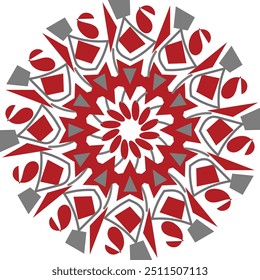 round decorated Mandala element vector illustration
