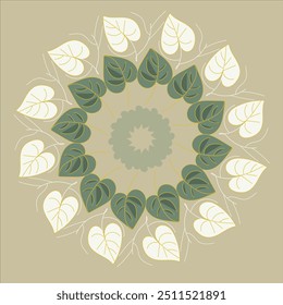 round decorated Mandala element vector illustration