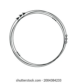 Round decoration frame decorative circle wreath