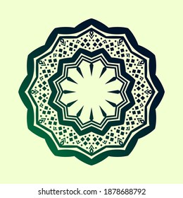 round decoration mandala design for web or print element