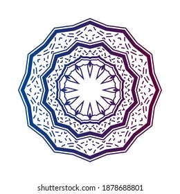 diseño de mandala de decoración redonda para elementos web o impresos