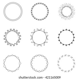 Round decorative circle collection