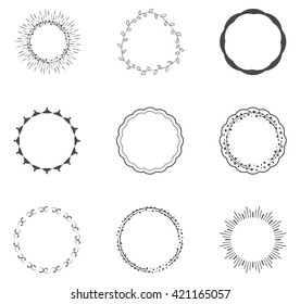 Round decorative circle collection