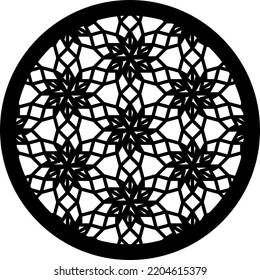 Diseño de montaña recóndita. Pascua de corte láser. Panel de corte láser. Diseño de patrones ornamentales