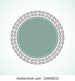 Round decorative frame