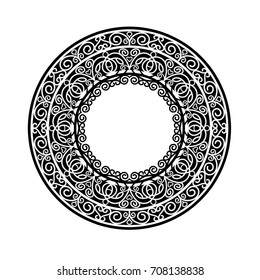 Round decorative frame