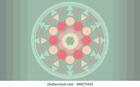 Round decorative ornament 