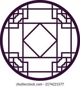 Round Design for jali, laser and graphic 