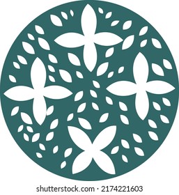Round Design for jali, laser and graphic 