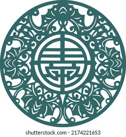 Round Design for jali, laser and graphic 