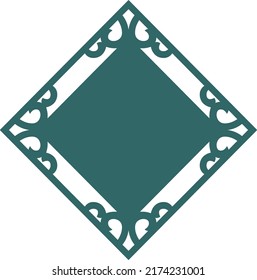Round Design for laser cutting 