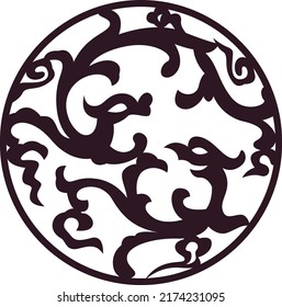 Round Design for laser cutting 