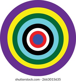 Diseño redondo con múltiples colores utilizados en su Sitio web.