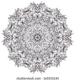 round detailed pattern