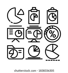 round diagram icon or logo isolated sign symbol vector illustration - Collection of high quality black style vector icons
