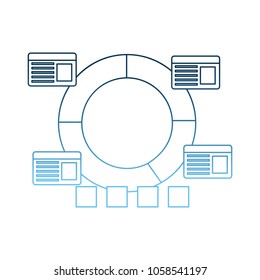round diagram statistic information business work
