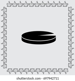 Round diagram vector icon