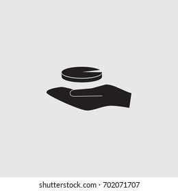 Round diagram vector icon