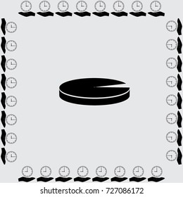 Round diagram vector icon