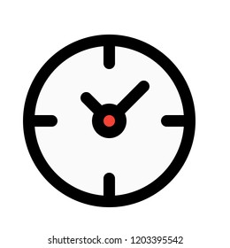 Round dial watch