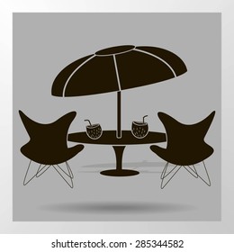 Round dinner table for two