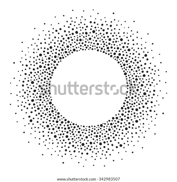 Round Dots Frame Empty Space Your Stock Vector (Royalty Free) 342983507 ...