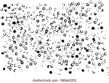 Round dots stamp background . Circle shape. Grunge texture.