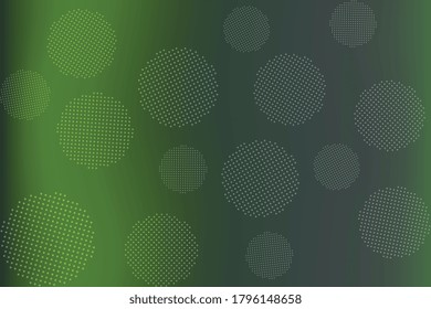 Round dotted elements on abstract blurred background. Unique gradient ornament with bright colors. Colorful vector illustration easy to edit and customize. EPS10