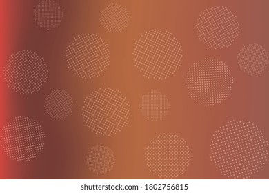 Round dotted elements on abstract blurred background. Unique gradient ornament with bright colors. Colorful vector illustration easy to edit and customize. EPS10