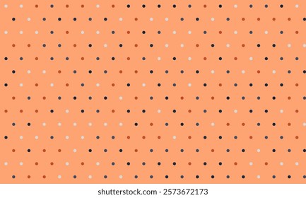 Round dotted pattern with geometric simplicity. Ideal for textile fabrics, wallpaper, or poster prints. Abstract vector design for seamless backgrounds.