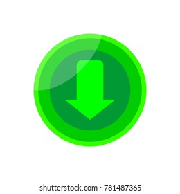 Round Download Icon