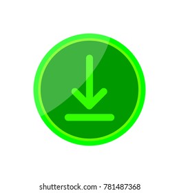 Round Download Icon