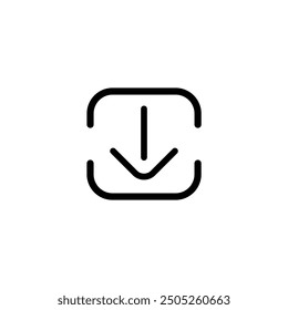 Ilustración vectorial de icono de Descarga redonda