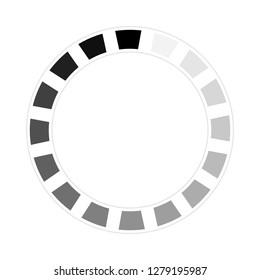 Round download sign isolated on white background. Load icon. Data loading bar. Vector stock illustration
