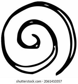 Rundtropfenkreis mit schwarzer Farbgrafik