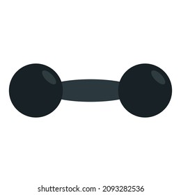 ilustración de vector de clipart plana de dumbbell