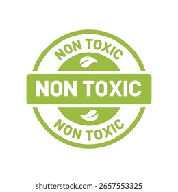 Runde Öko-Label-Design mit nicht toxischem Text