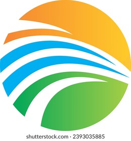 round ecology nature earth logo