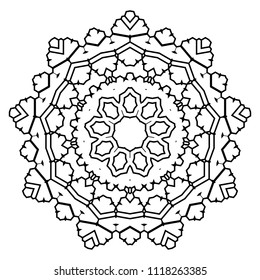 Round element for coloring book