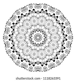 Round element for coloring book