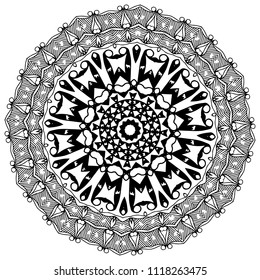 Round element for coloring book