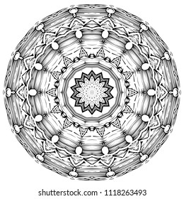 Round element for coloring book