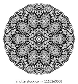 Round element for coloring book