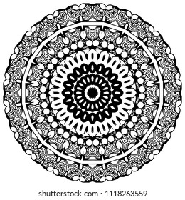 Round element for coloring book