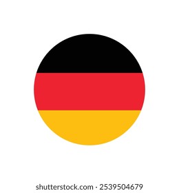 Round element in colors of German flag