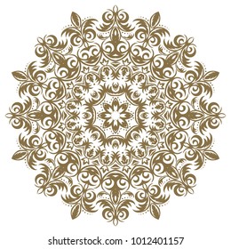 Round element for design. Can be used for wallpaper, background, surface textures.